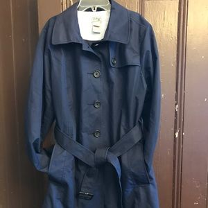 LLBean Trench Coat Royal Blue  (XL)